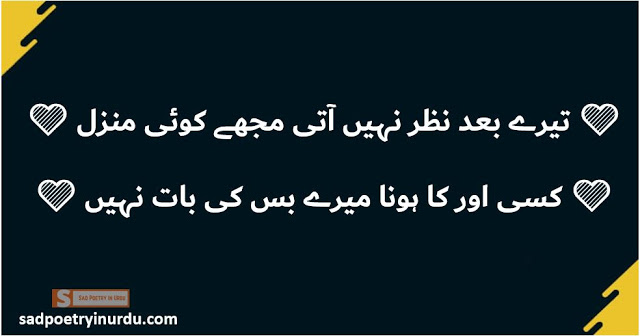 sad poetry in urdu